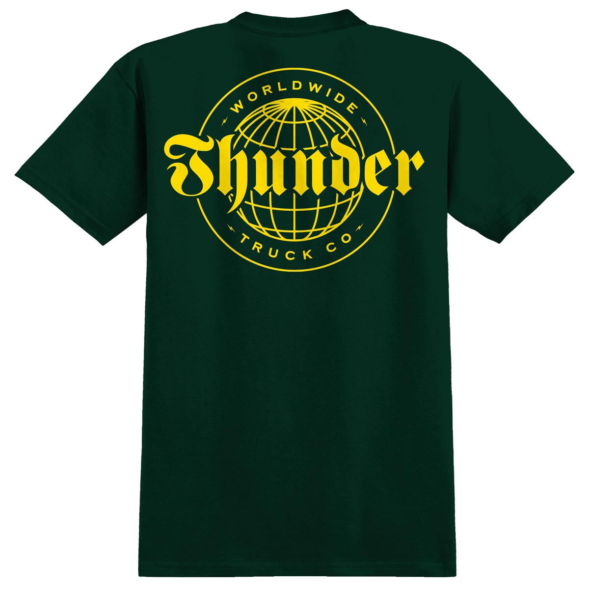 Thunder Worldwide Dbl T-Shirt - Forest Green/Yellow image 1