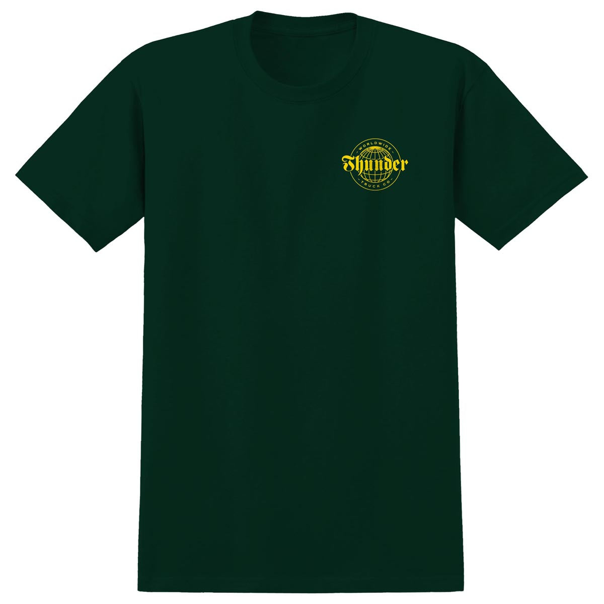 Thunder Worldwide Dbl T-Shirt - Forest Green/Yellow image 2