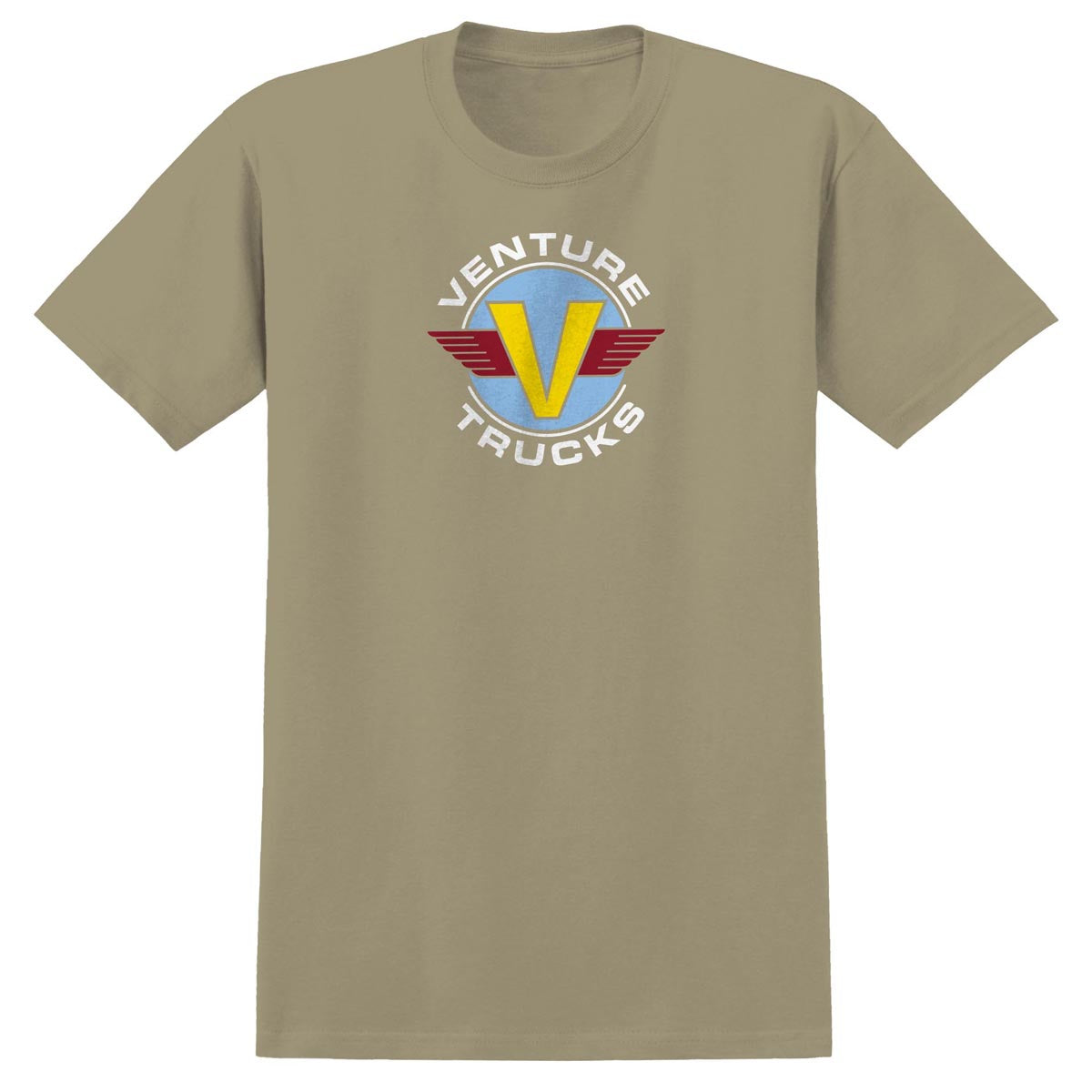 Venture Wings T-Shirt - Sand/Light Blue/Yellow/Dk Red image 1