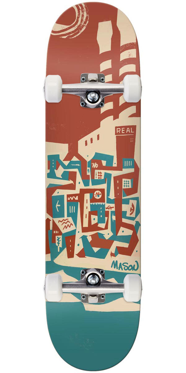 Real x Brian Barneclo Mason Skateboard Complete - Red - 8.28