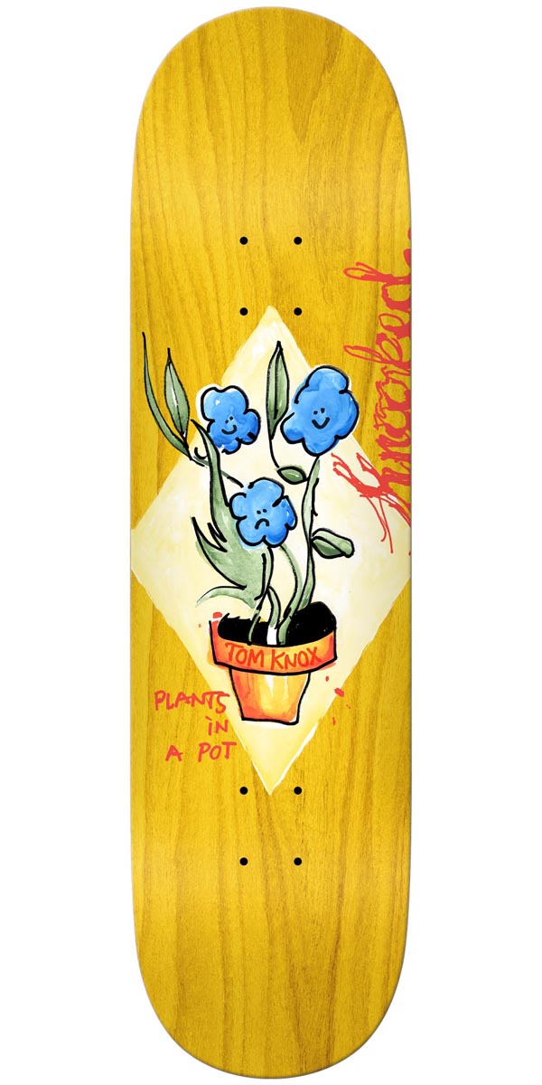 Krooked Knox Blue Flowers Skateboard Deck - 8.50