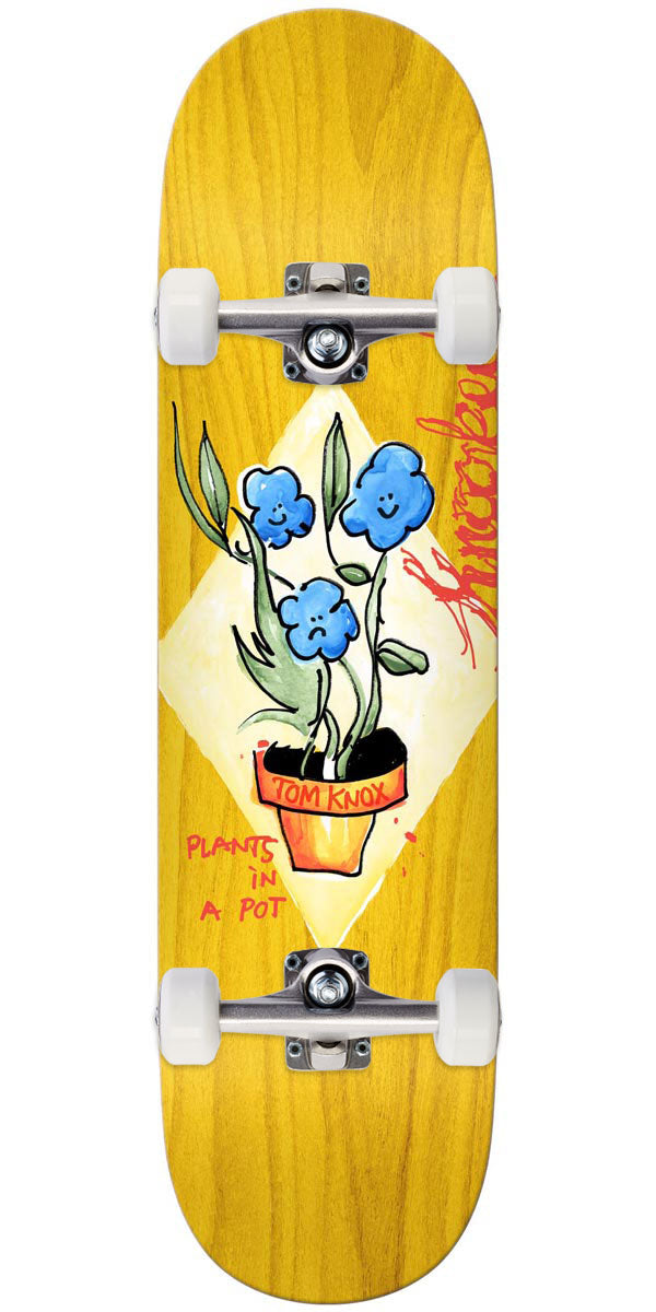 Krooked Knox Blue Flowers Skateboard Complete - 8.50