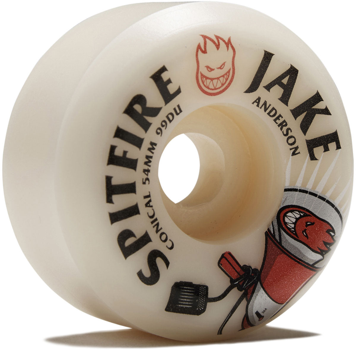 Spitfire F4 99d Jake Anderson Burn Squad Conical Skateboard Wheels - 54mm image 1