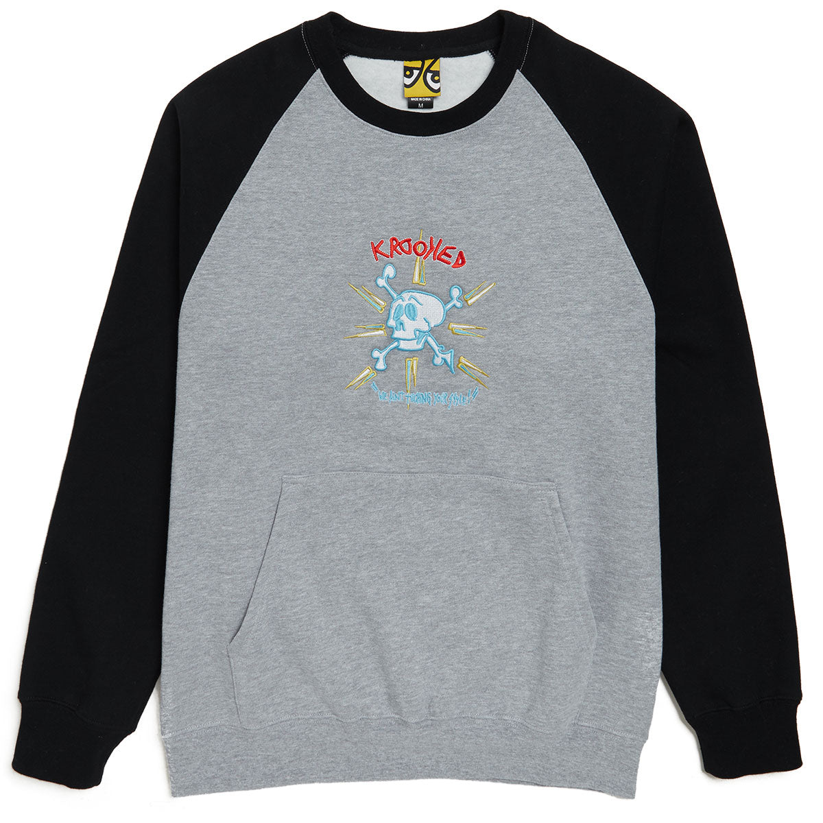 Krooked Style Emb Sweatshirt - Heather/Black/Multi Color image 1