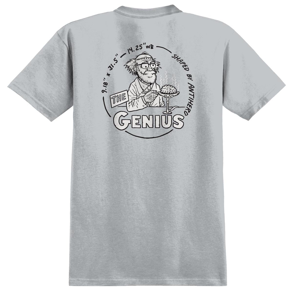 Anti-Hero The Genius T-Shirt - Silver/Grey/Black image 1