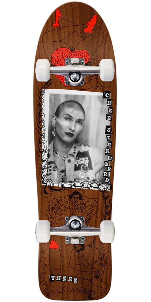 There Cher Get Off My Case Skateboard Complete - Brown - 8.67