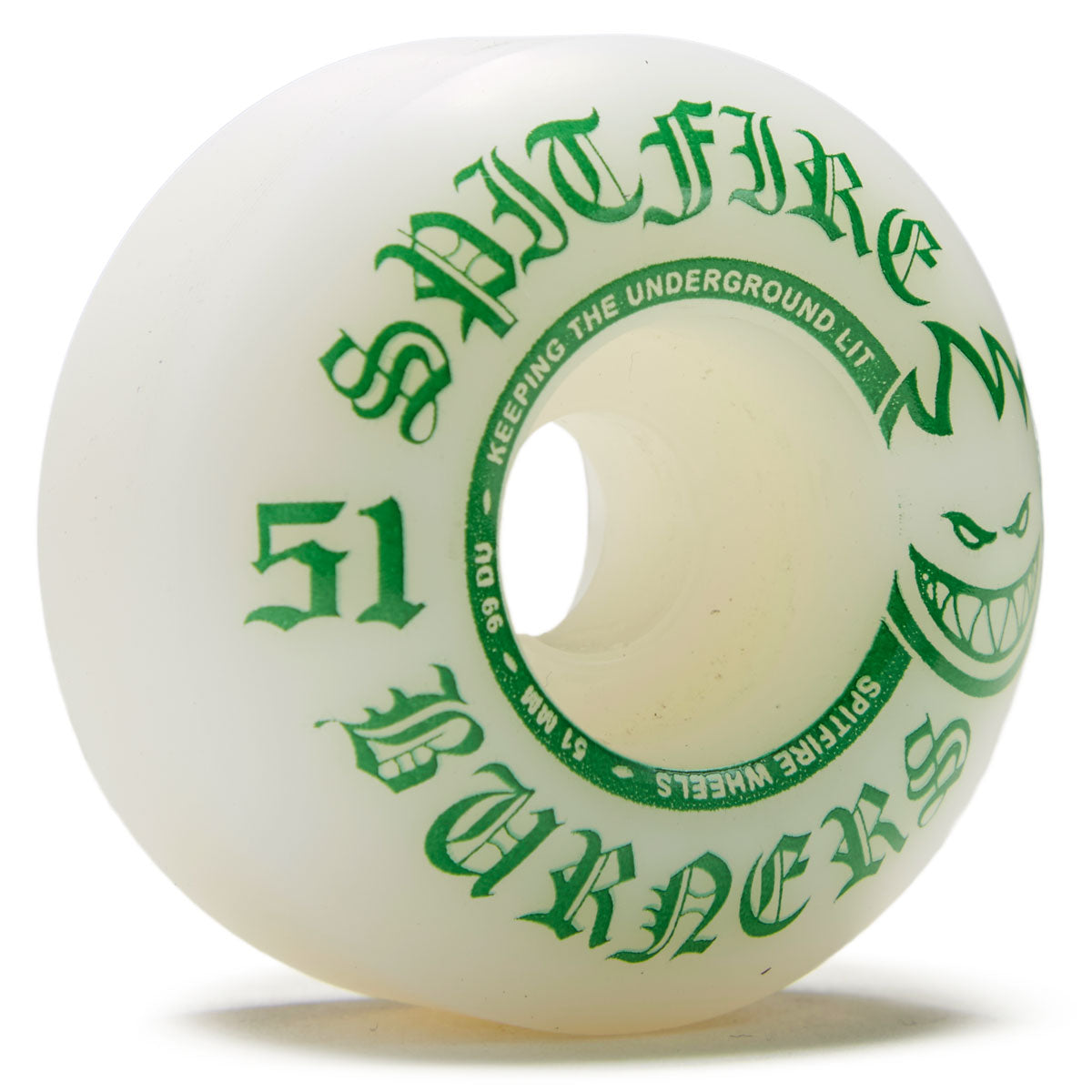 Spitfire 99du Burner Skateboard Wheels - White/Blue - 55mm – CCS