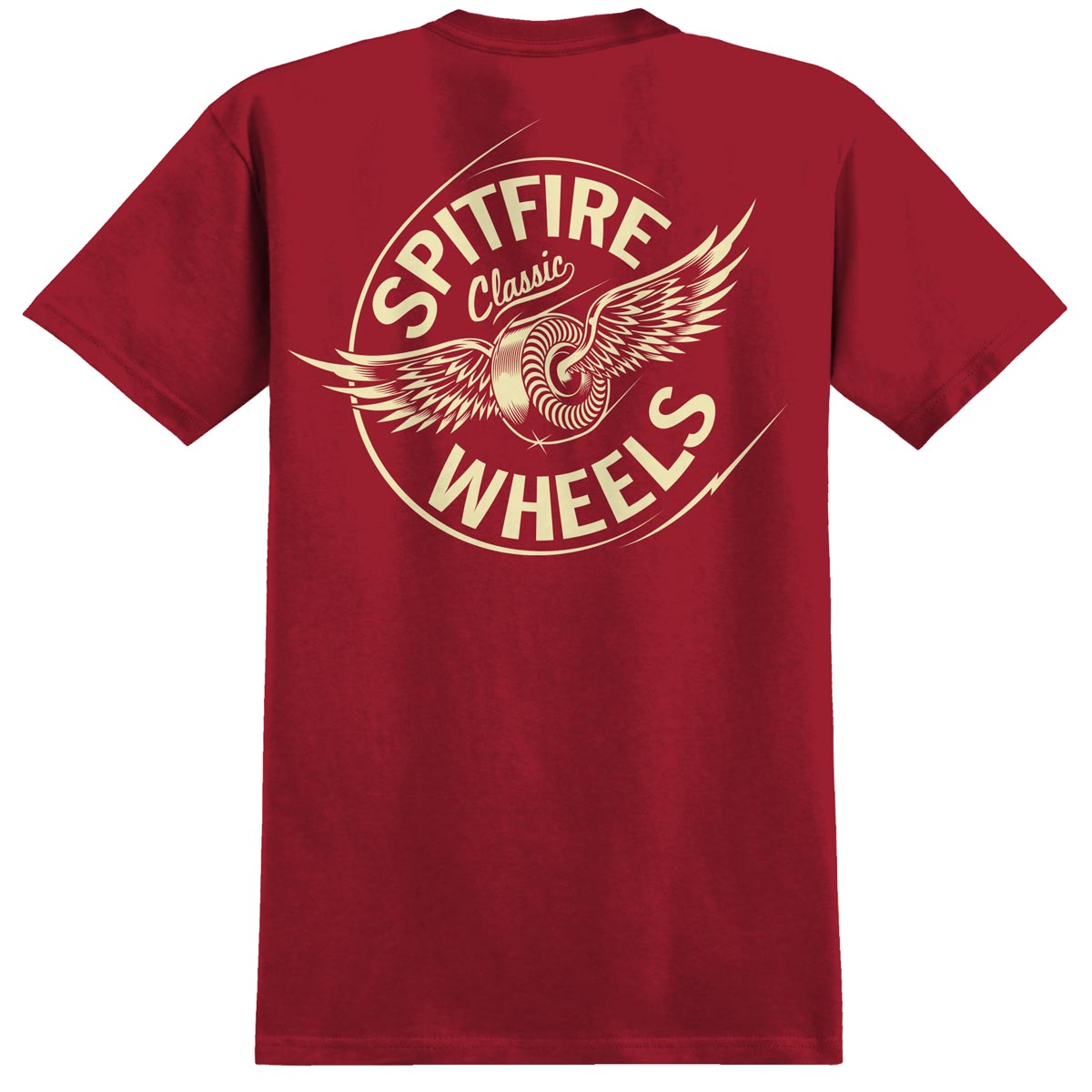 Spitfire Flying Classic T-Shirt - Maroon image 1