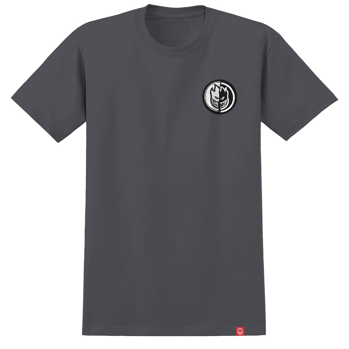Spitfire Yin Yang T-Shirt - Charcoal/Black/White image 2