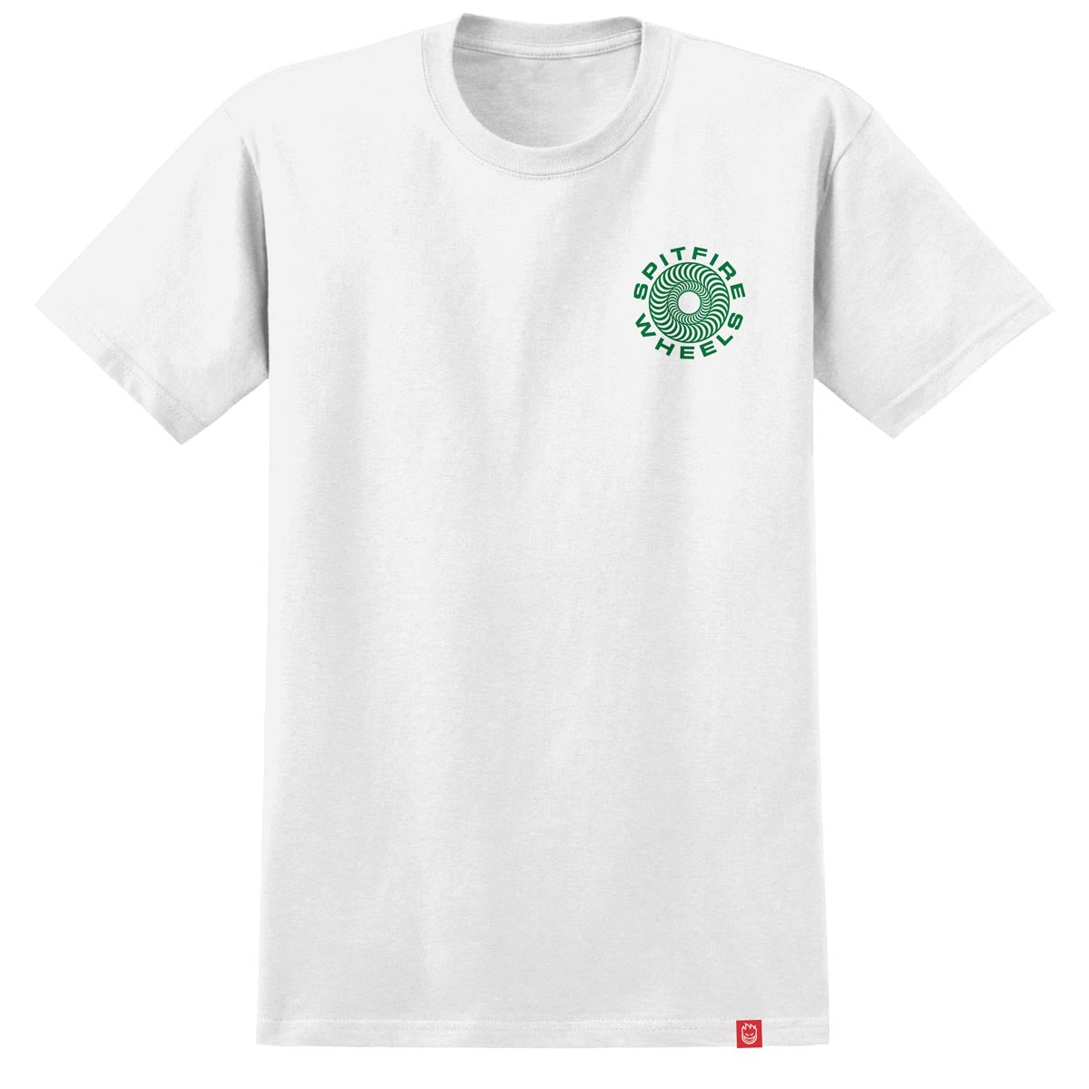 Spitfire Classic '87 Swirl Fill T-Shirt - White/Green/Black image 2