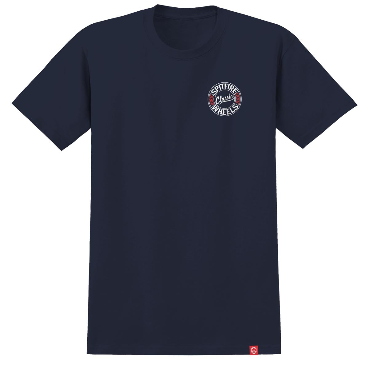 Spitfire Flying Classic T-Shirt - Navy/White/Red image 2