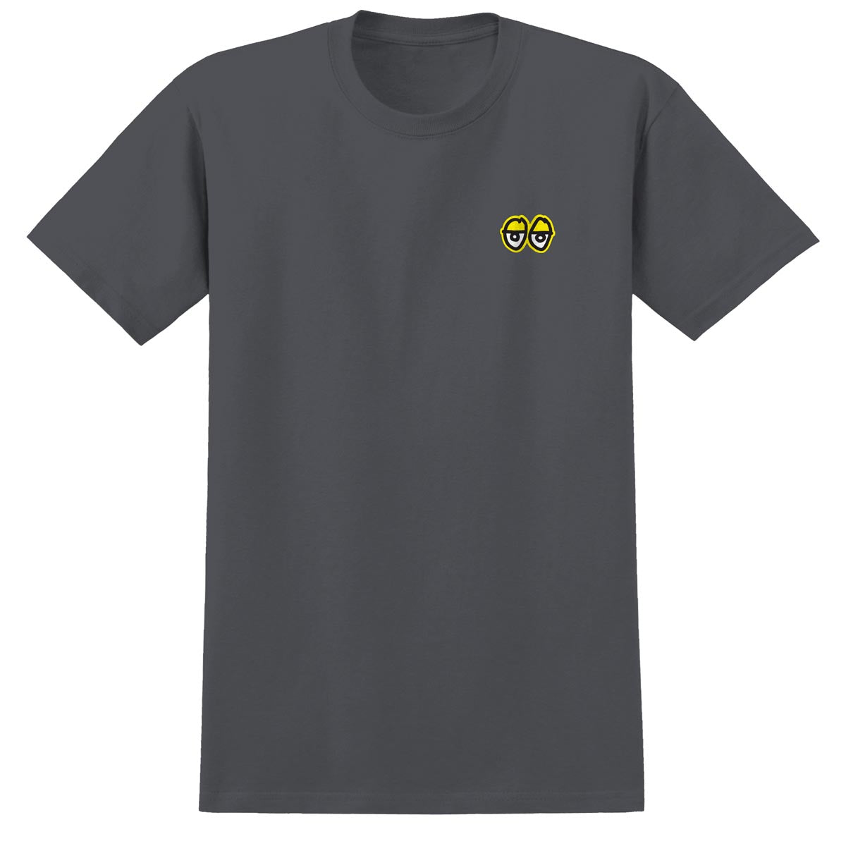 Krooked Strait Eyes T-Shirt - Charcoal/Yellow/White/Black image 2
