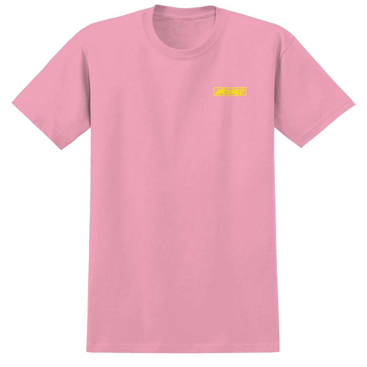 Krooked Moonsmile Raw T-Shirt - Light Pink/Yellow image 2