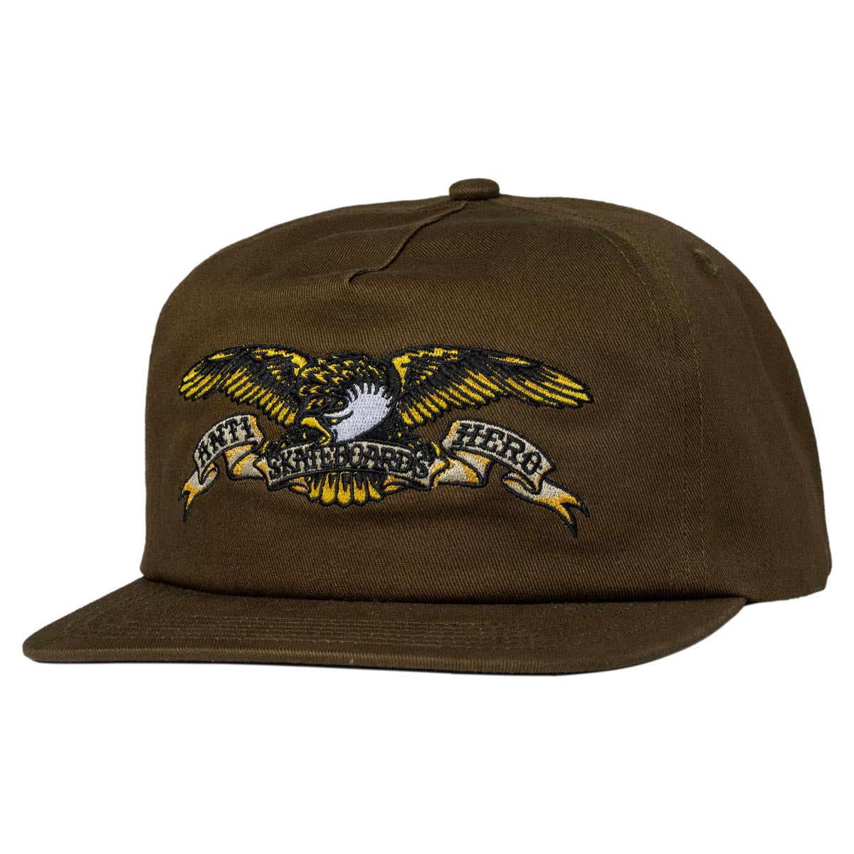 Anti-Hero Eagle Snapback Hat - Brown image 1