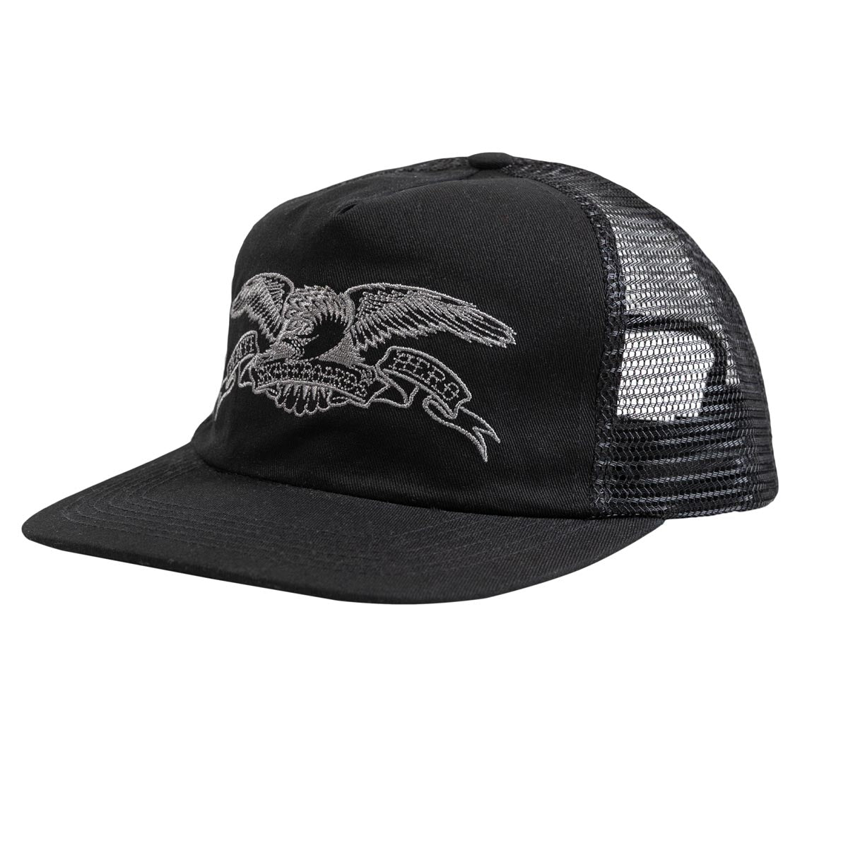 Anti-Hero Basic Eagle Snapback Hat - Black/Charcoal image 1
