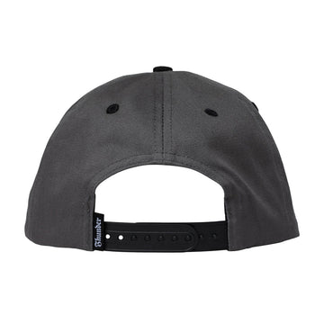 Thunder Bolt Script Hat - Charcoal