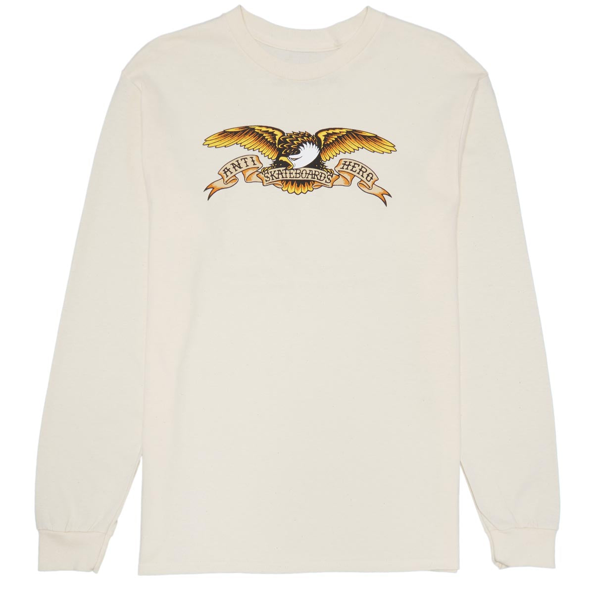 Anti-Hero Eagle Long Sleeve T-Shirt - Natural/Black Multi Color image 1