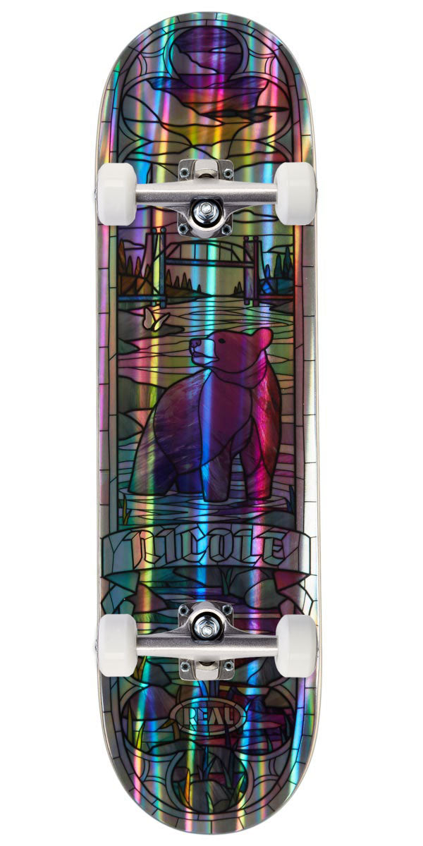 Real Nicole Cathedral Skateboard Complete - Holographic Rainbow Foil - 8.38