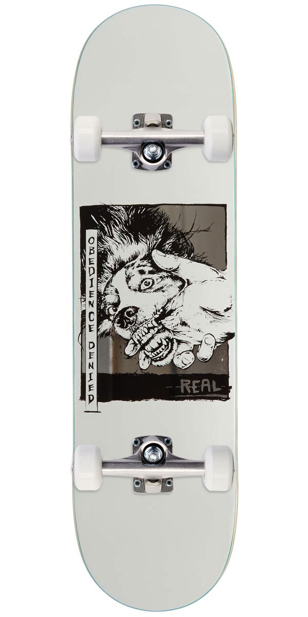 Real Obedience Denied Skateboard Complete - White - 8.50