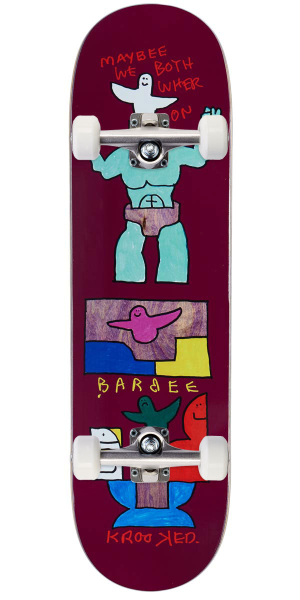 Krooked Barbee We Skateboard Complete - Maroon - 8.75