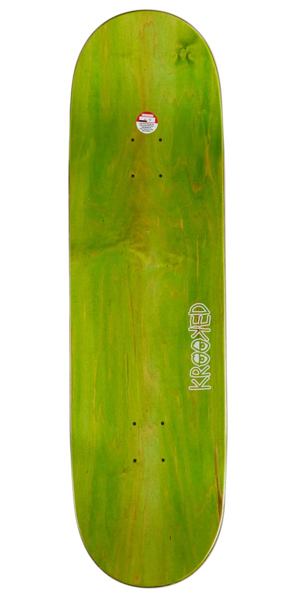 Krooked Gonz Your Good Skateboard Deck - Orange - 9.02