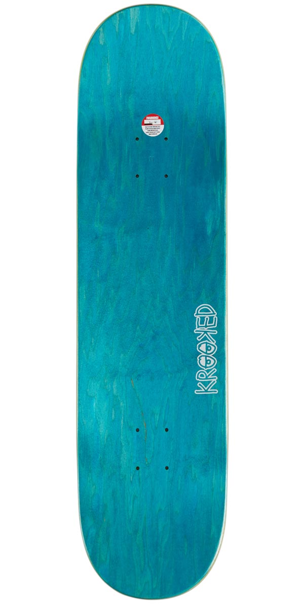 Krooked Manderson Tombe Stone Skateboard Deck - Black - 8.38