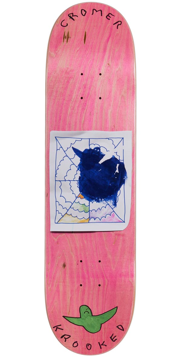 Krooked Cromer Redacted Skateboard Deck - 8.06