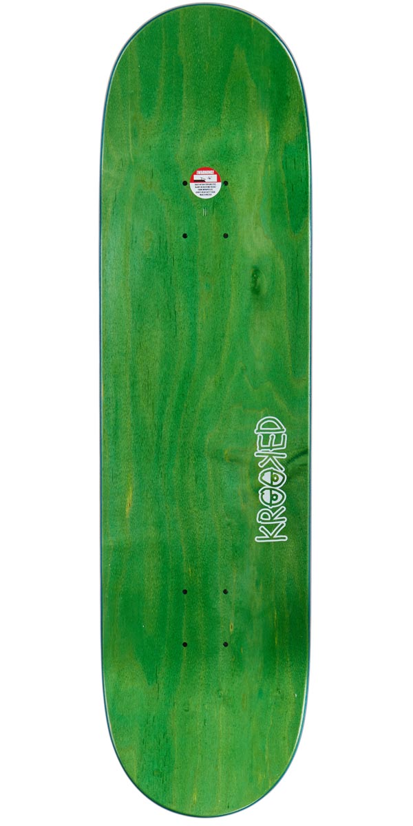 Krooked Sebo Not Their Skateboard Deck - Green - 8.50