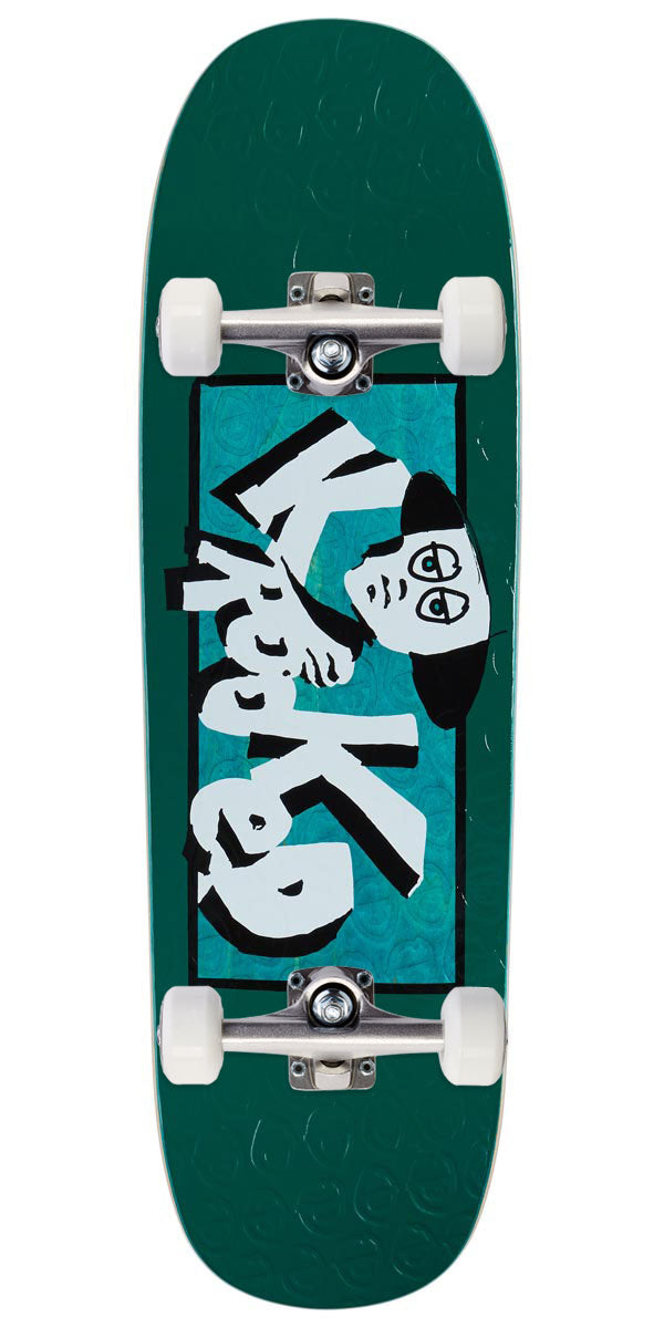 Krooked Team Incognito Embossed Skateboard Complete - Deep Sea Green - 9.25