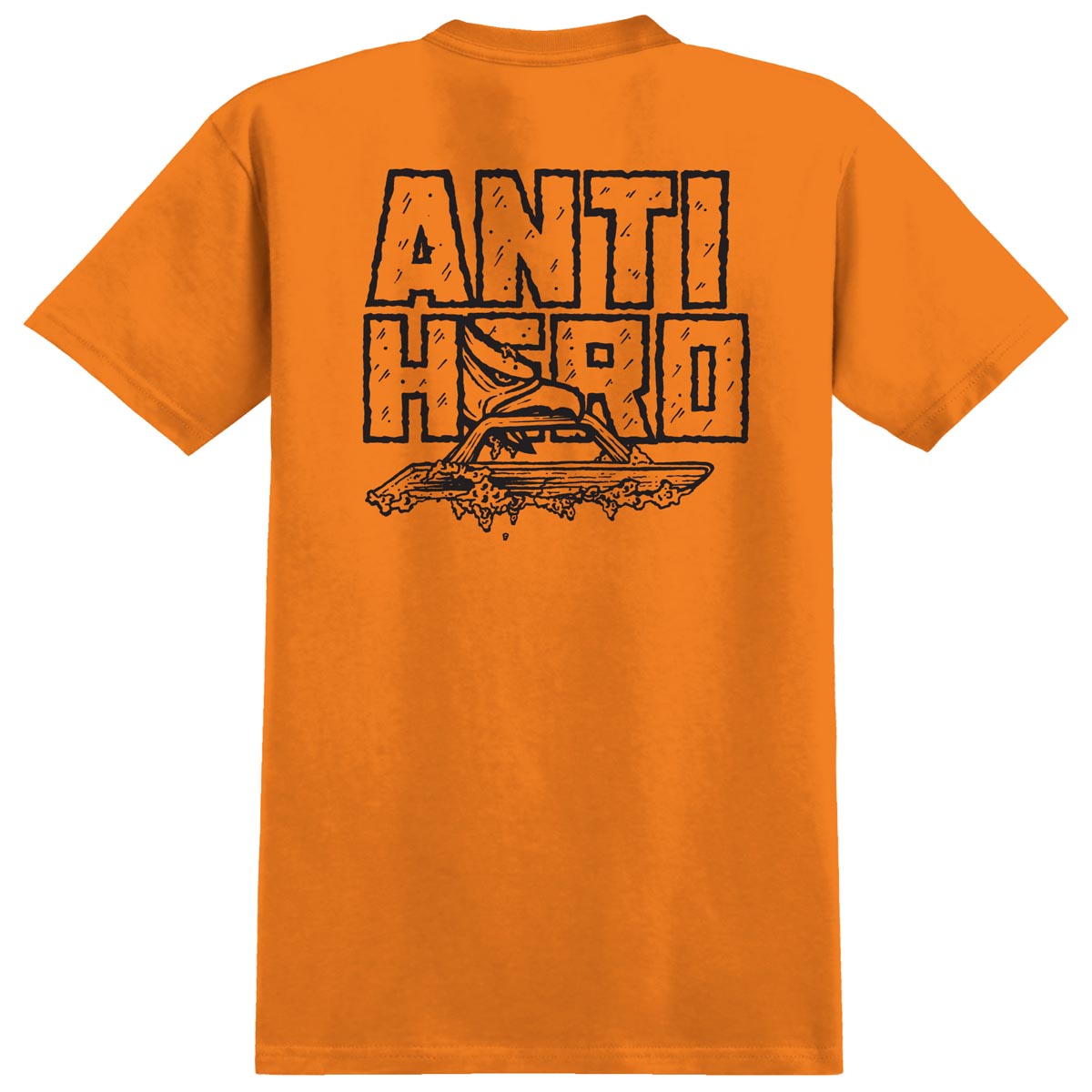 Anti-Hero Custom Pocket T-Shirt - Safety Orange image 2