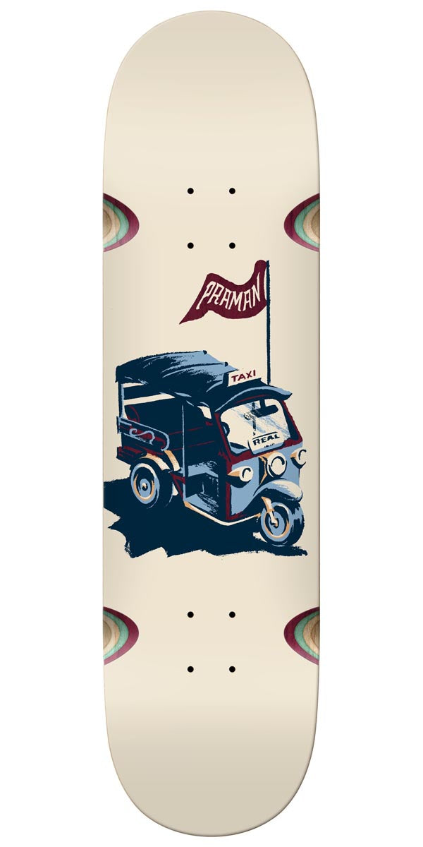 Real Patrick Transport Wheel Wells Skateboard Deck - Cream - 8.50
