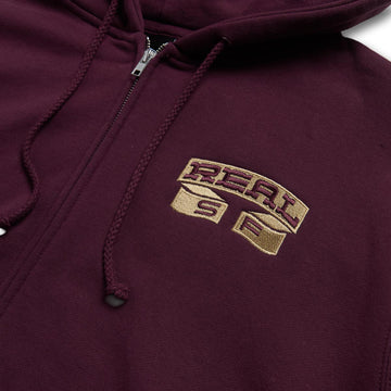 Real Muni Emb Hoodie - Maroon