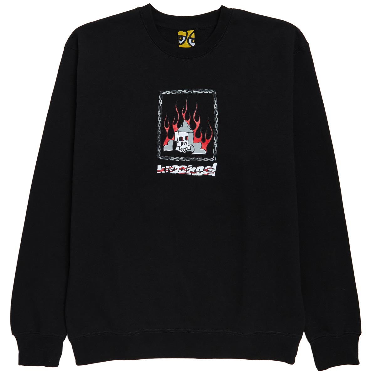 Krooked Chain Frame Sweatshirt - Black image 1