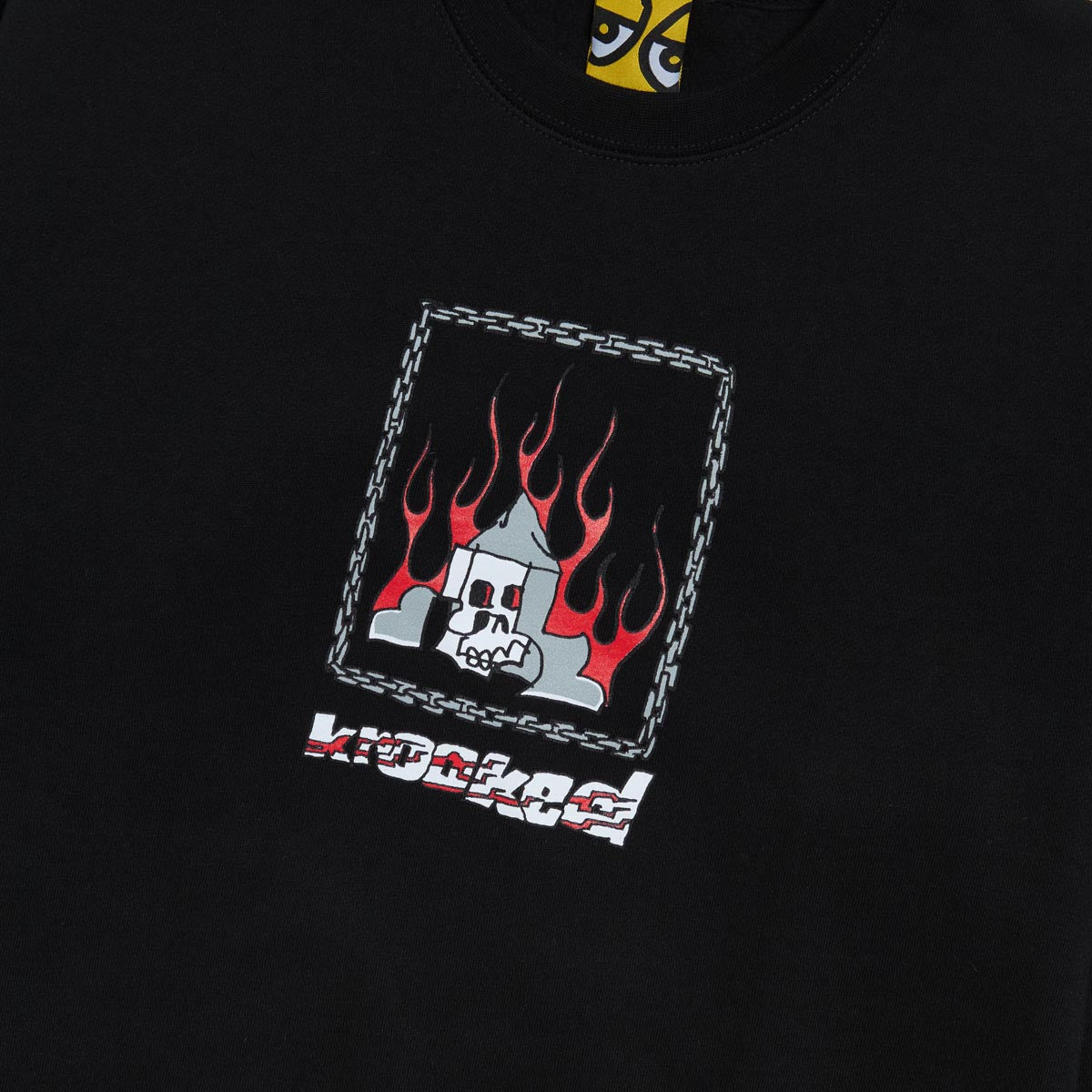 Krooked Chain Frame Sweatshirt - Black image 2