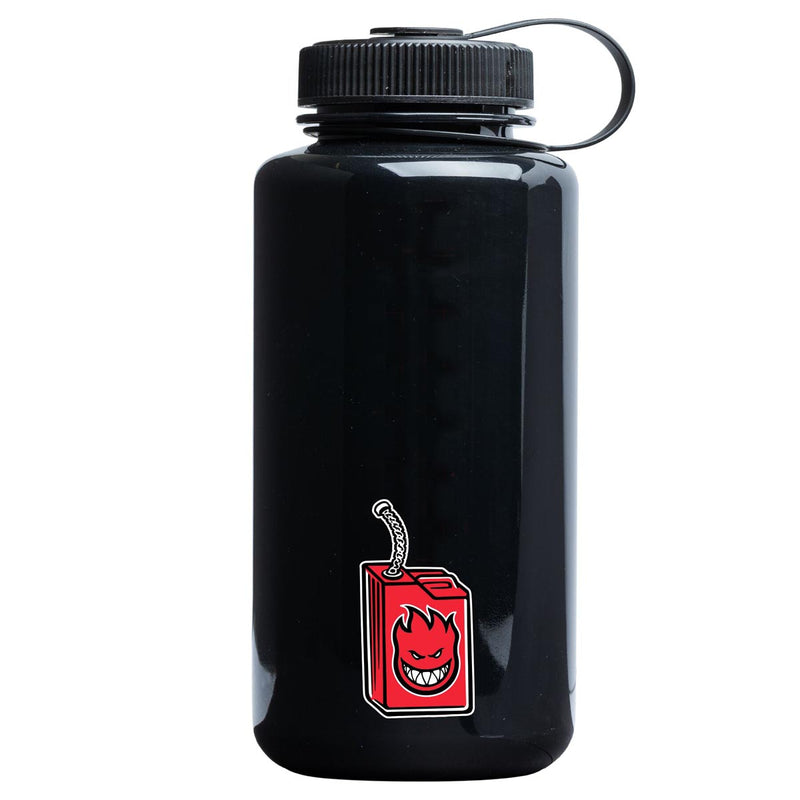 Spitfire Demonseed Script Water Bottle - Opaque Blacks