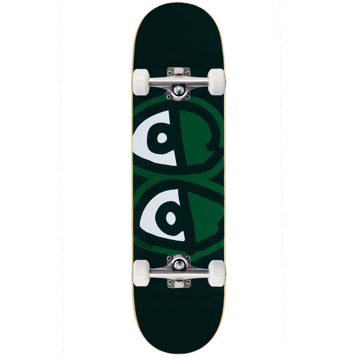 Krooked Eyes Easy Rider Skateboard Complete - Green - 8.25