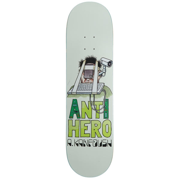Anti-Hero Kanfoush Anti Intelligence Skateboard Deck - White