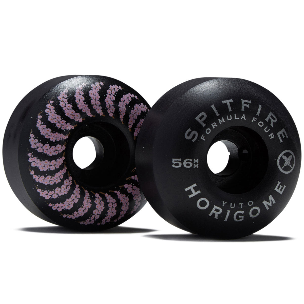 Spitfire F4 99d Yuto Cherry Blossom Classic Skateboard Wheels - Black - 56mm image 2