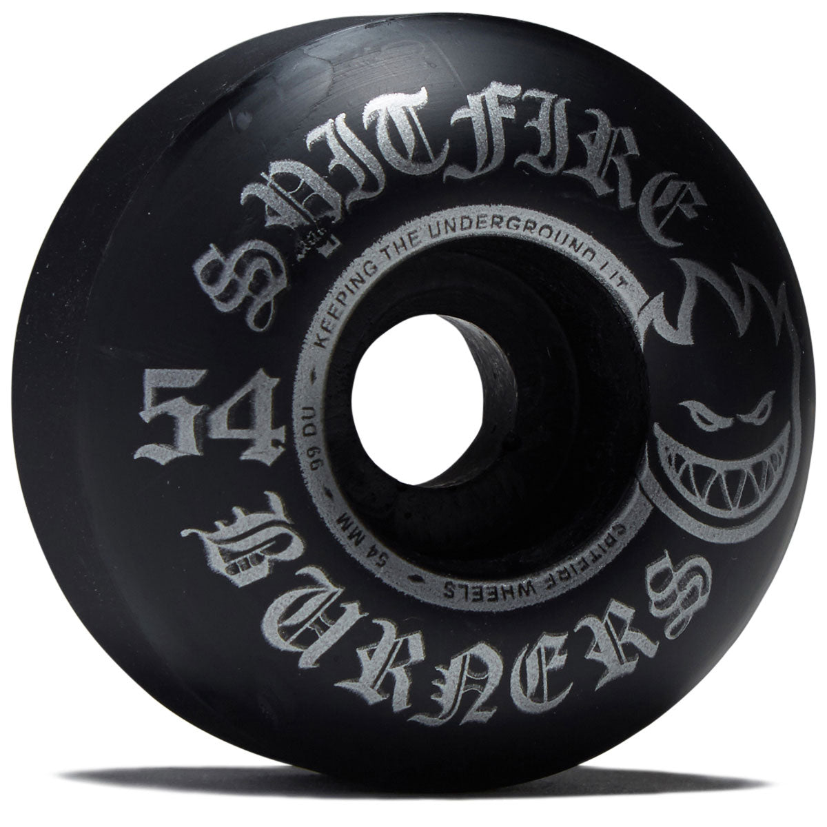 Spitfire Burner 99du Black Skateboard Wheels - Black - 54mm