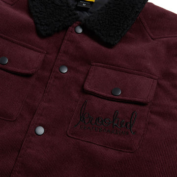 Krooked Skript Jacket - Burgundy