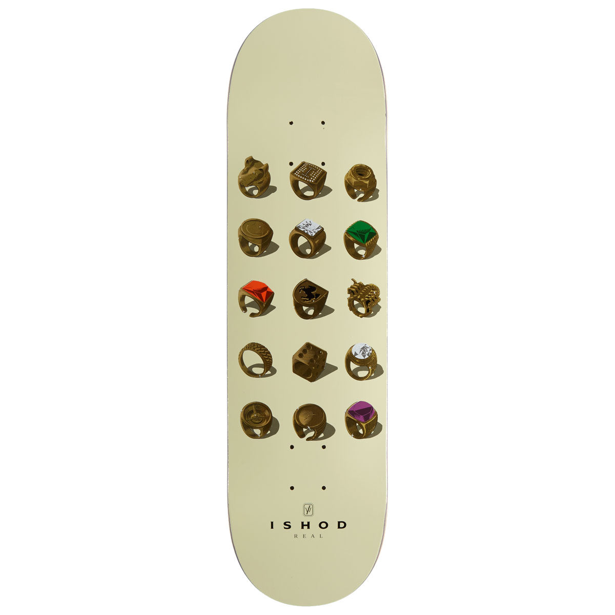 Real Ishod Jeweler Twin Tail Slick Skateboard Deck - 8.30