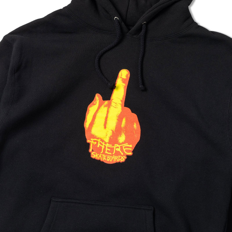 There Up Yours Hoodie - Black/Red/Yellow