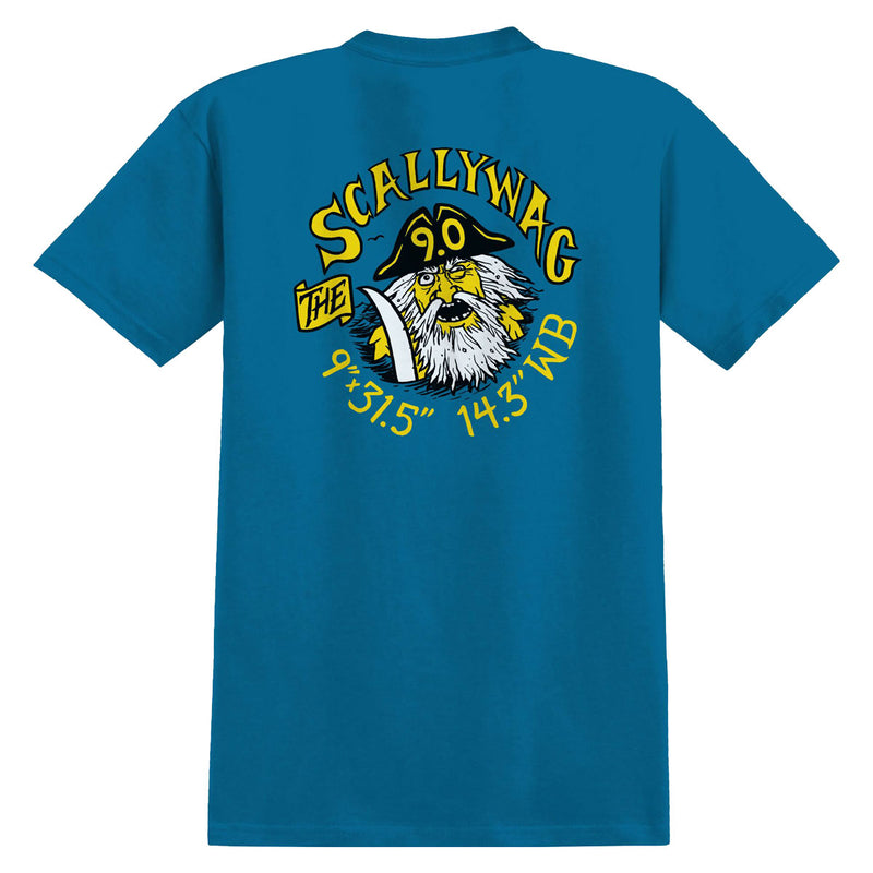 Anti-Hero Scallywag T-Shirt - Sea Blue