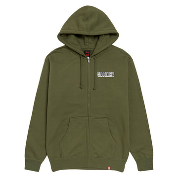 Spitfire Inferno K.T.U.L. Zip Up Hoodie - Army/Black/White