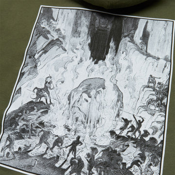 Spitfire Inferno K.T.U.L. Zip Up Hoodie - Army/Black/White