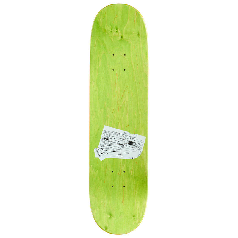 Real Double Duty Cops ER Skateboard Deck - Yellow - 8.25