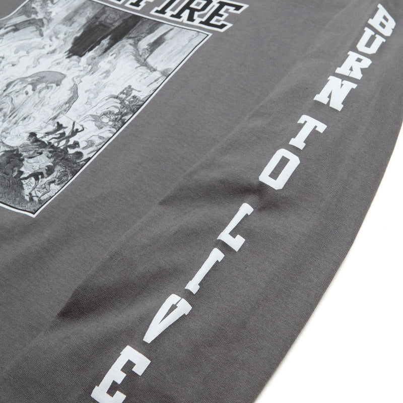 Spitfire Inferno Long Sleeve T-Shirt - Charcoal/Black/White