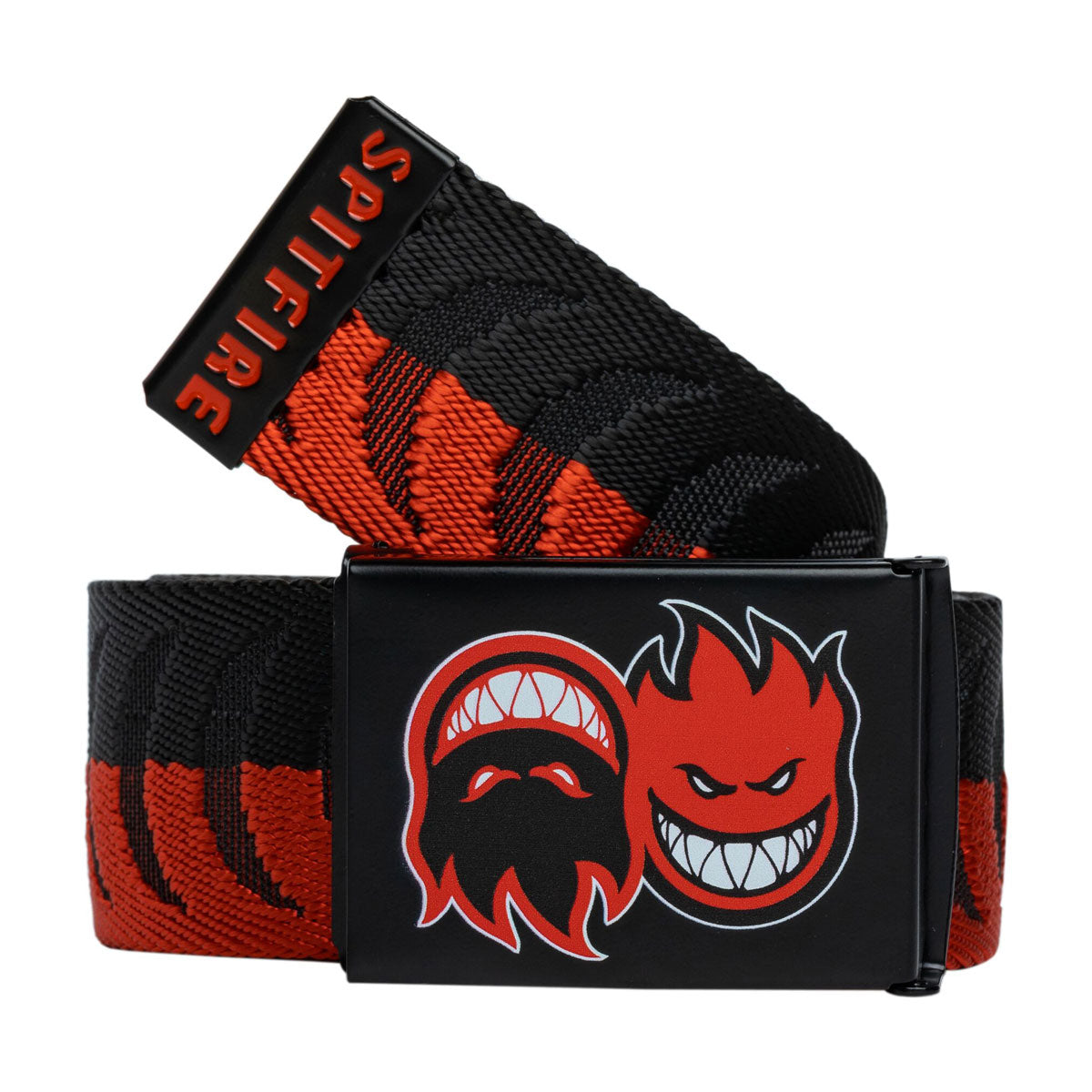 Spitfire Eternal Crescent Jaquard Web Belt - Black/Red image 1