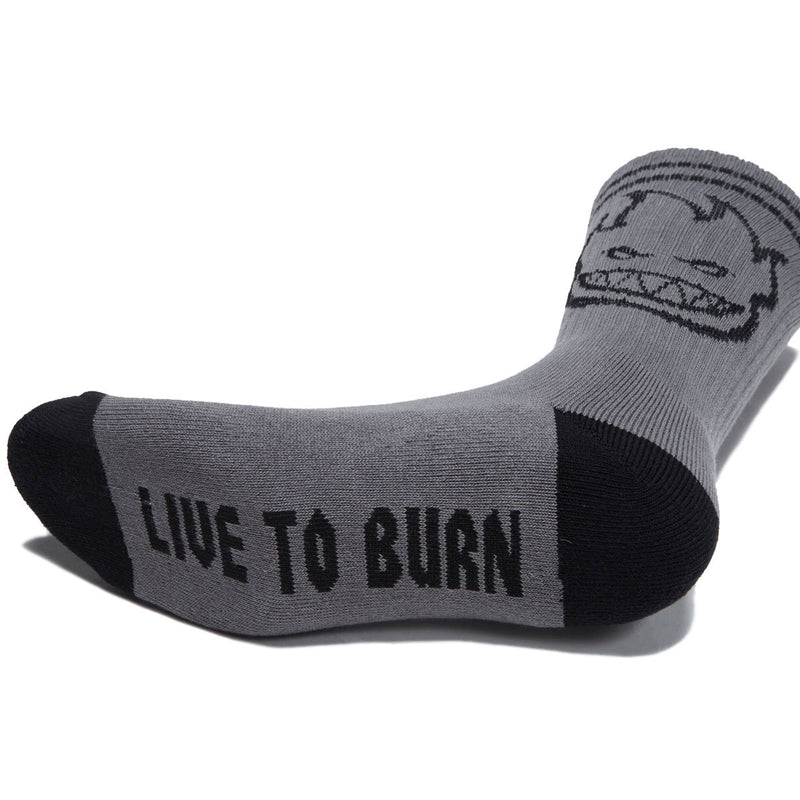 Spitfire Bighead Socks - Charcoal/Black