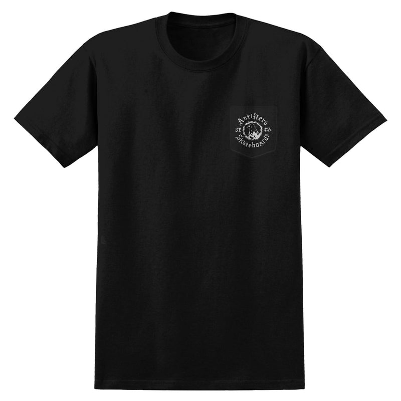 Anti-Hero Pigeon Motion Pocket T-Shirt - Black/White
